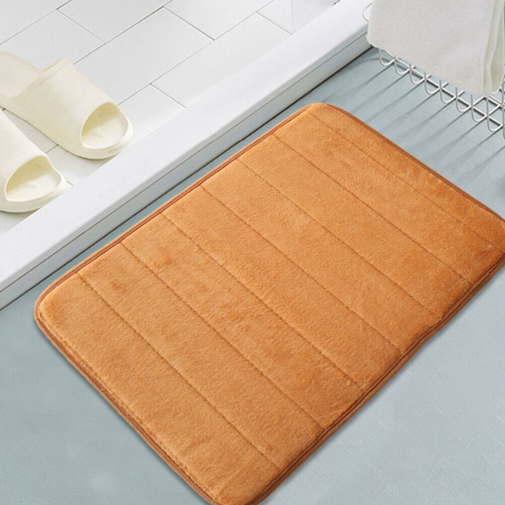 US Luxurious Absorbent Soft Memory Foam Rug Shower Bath Mat Non-Slip 31.5"x19.8"