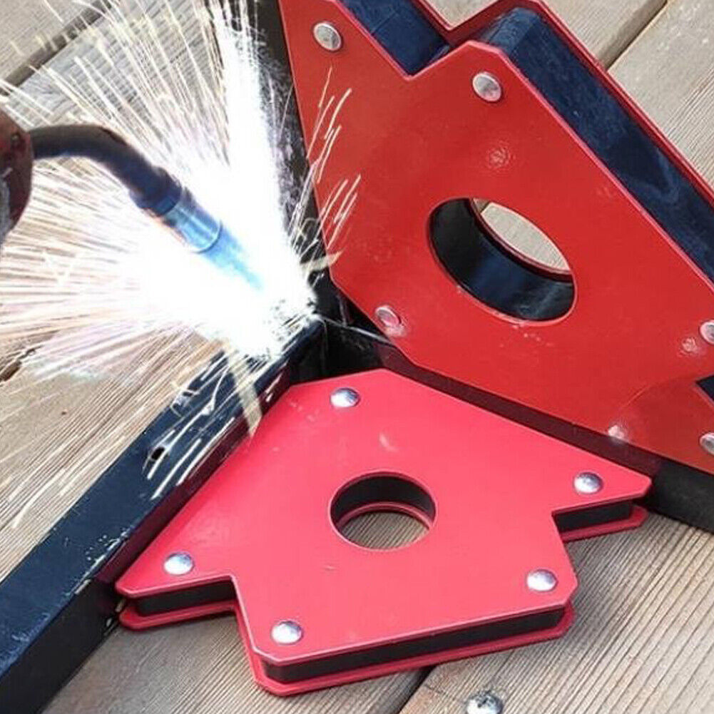 US 4-8 Pc 4" Magnetic Large Welding Magnet Holder Up To 50lbs 45 90 135 Angles