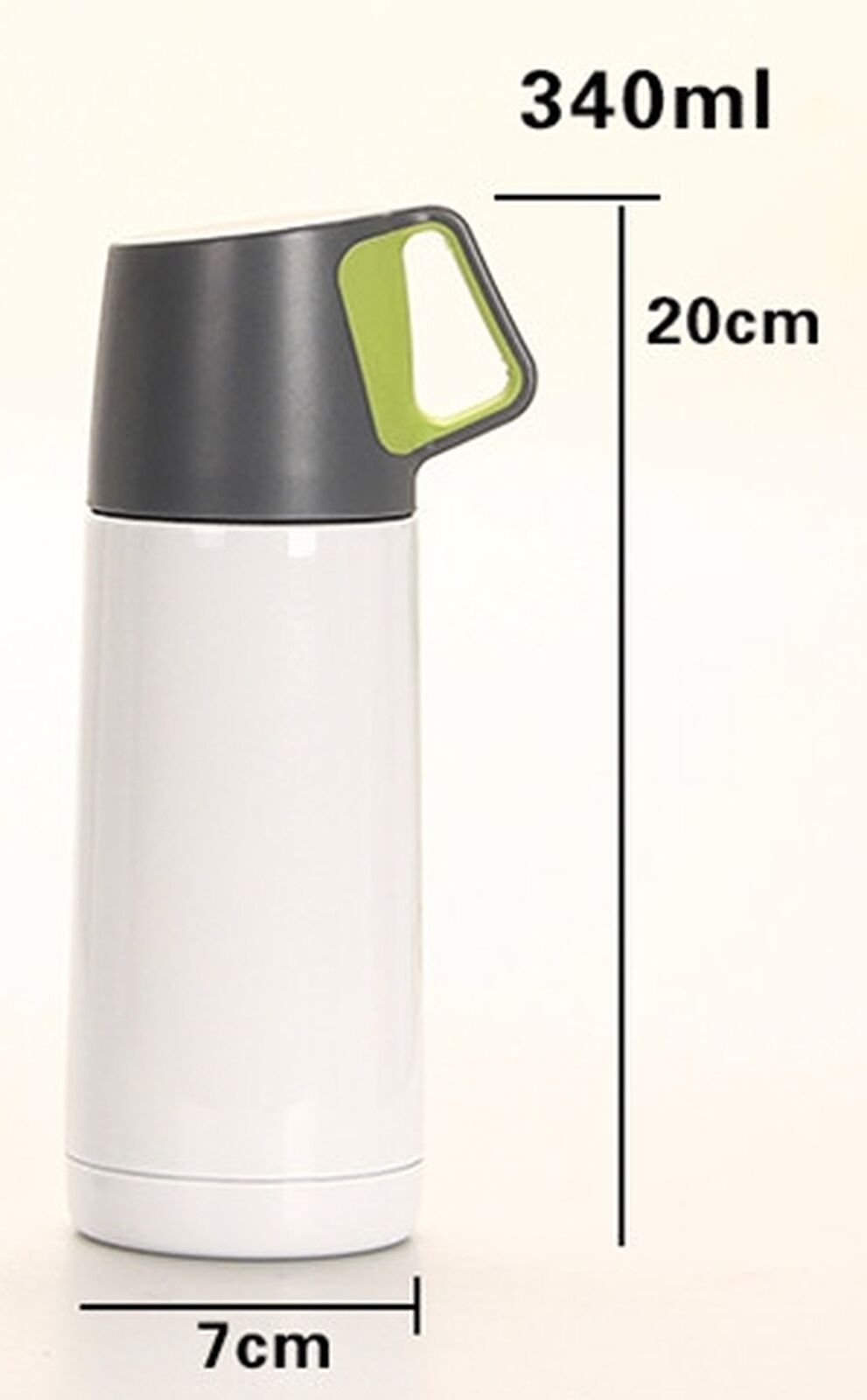 Thermos Cup 15OZ Stainless Steel Water Bottle Leak Proof 3D Cup Cover Slip