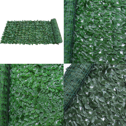 US 118"x39" Artificial Privacy Fence Wall Screen Faux Ivy Leaf Outdoor Decor