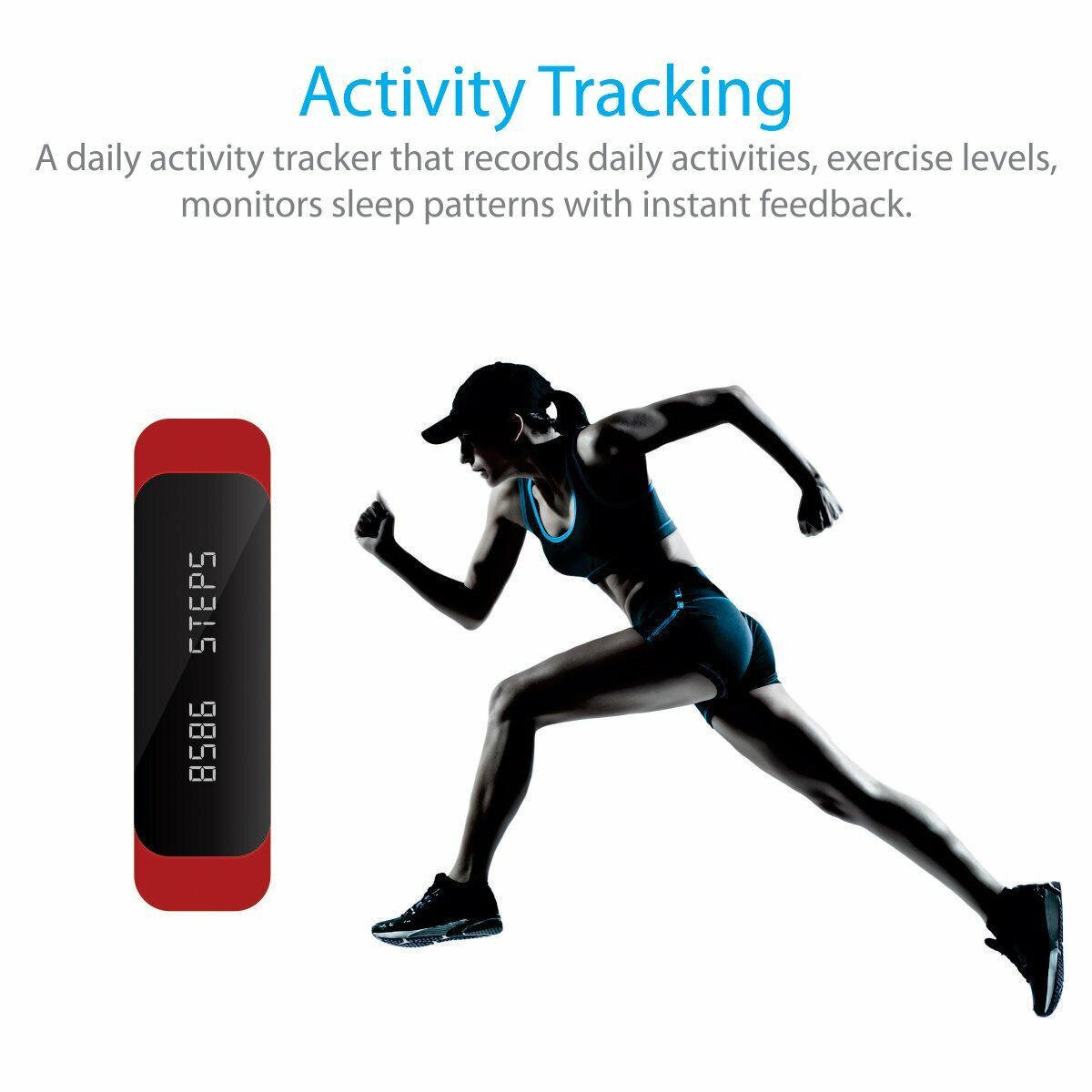 CreakerL28S Wireless Bluetooth Smart Wristband Fitness Tracker and Sleep Monitor