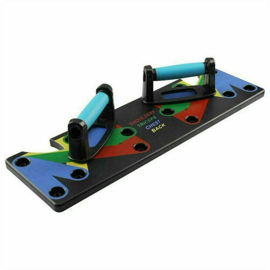 US 1-2 Pack 9 in 1 Push Up Rack Board System Fitness Workout Train Gym Exercise