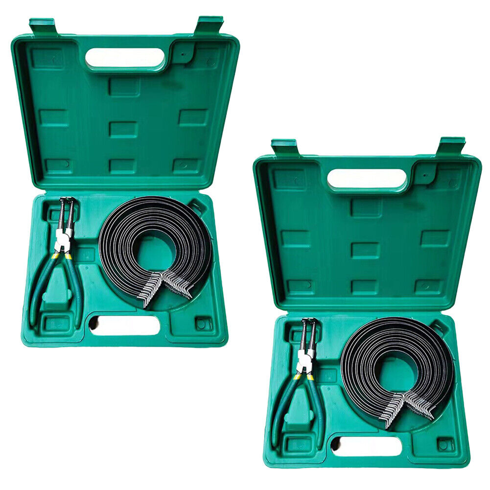 US Professional Piston Ring Compressor Cylinder Installer Pliers & 14 Band Kit