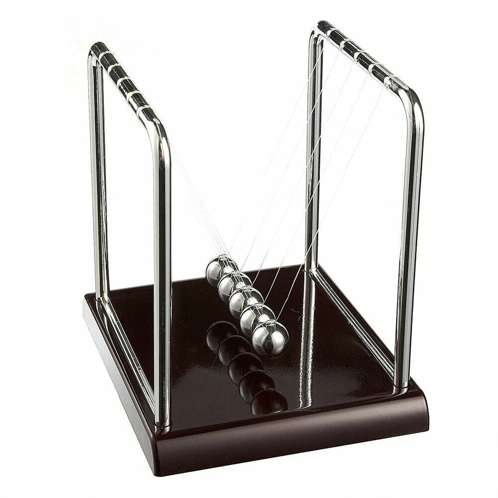 US 1-2 Pack Finetons Cradle Pendulum Motion Desk Swinging Kinetic Balls 7 x 6 In