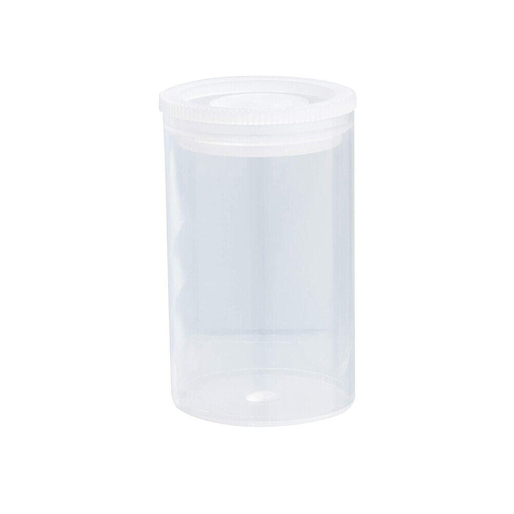 US 50-100 Pack Clear Film Canisters with Caps for 35mm Storage Small Accessories