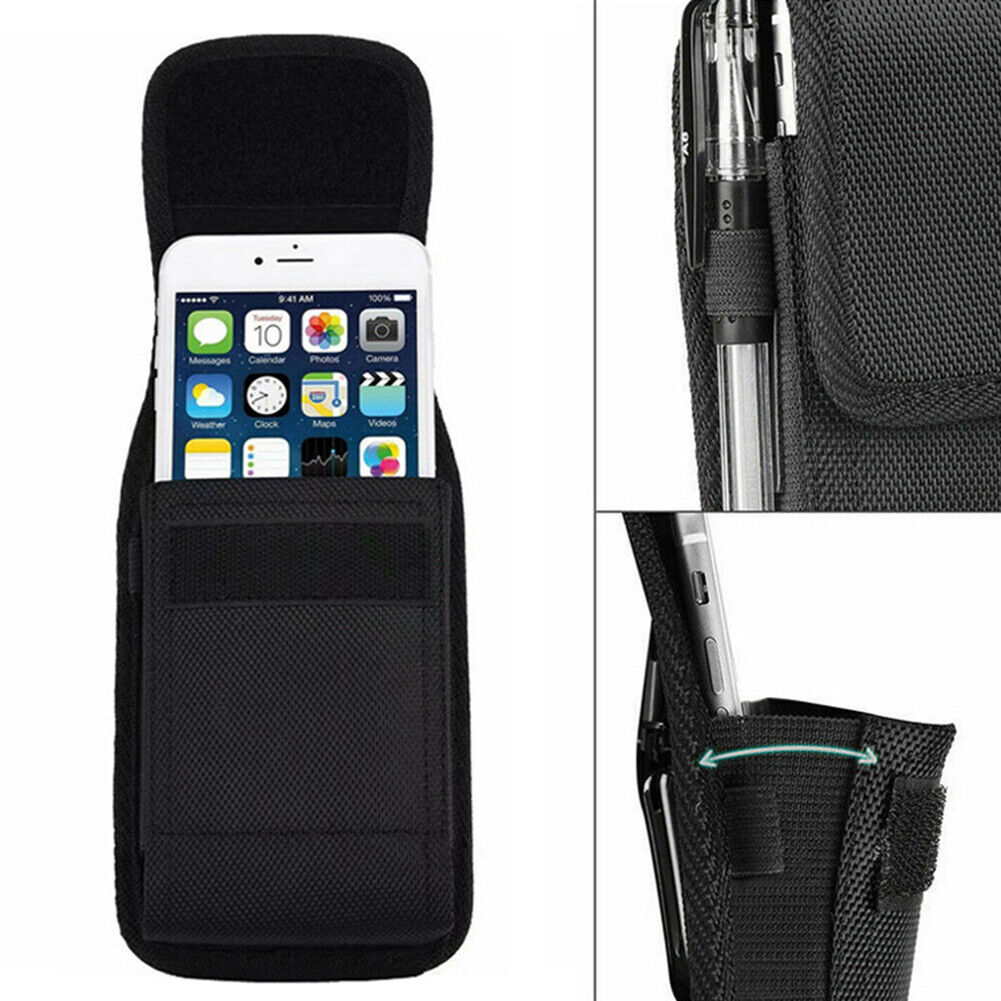 US 1-2 Pcs Blocking Cell Phone Holster for iPhone Vertical Wallet Belt Clip Case
