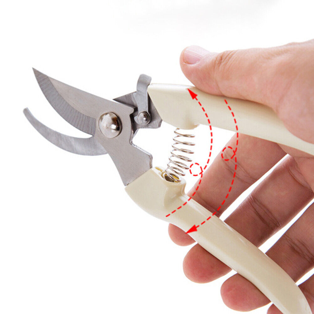 US 1-2 Set of 2 Pcs Garden Pruning Shears Bypass Pruner Straight Blade Scissors