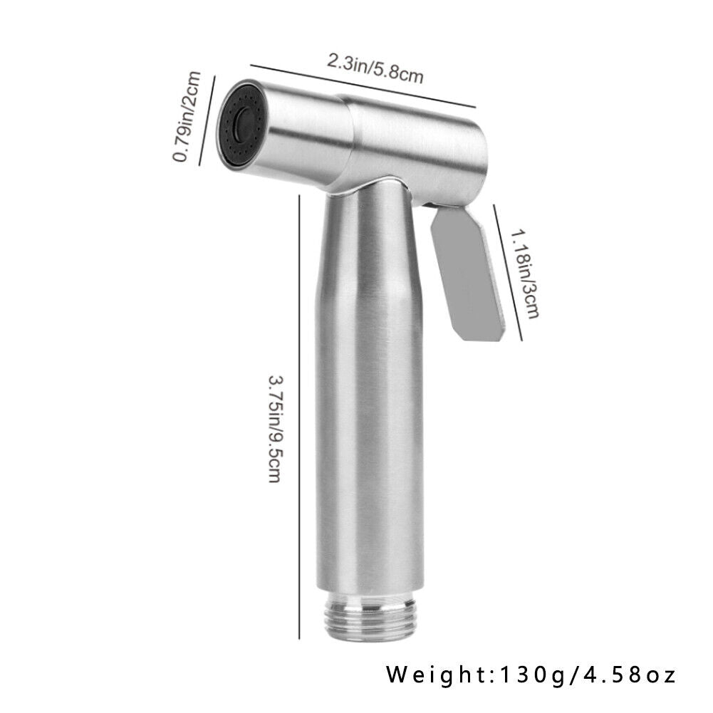 US 2-4 Pcs Hand Held Bidet Cloth Diaper Sprayer Set Easy Install Stainless Steel