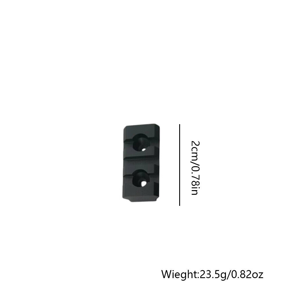 US M-Lok Picatinny Weaver Rail Section Aluminum 3 5 11 Slot 1.5" 2.5" 5"