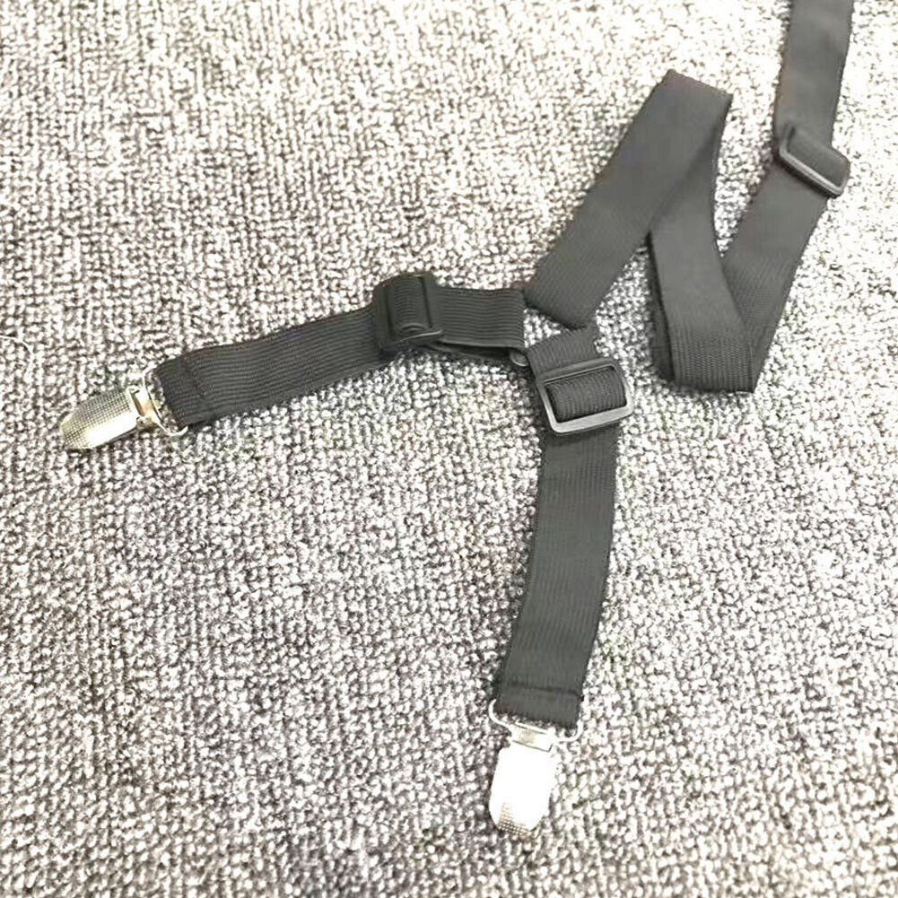 US 1-2 Bed Sheet Clips 8-Clip Grippers Suspender Straps Mattress Fastener Holder