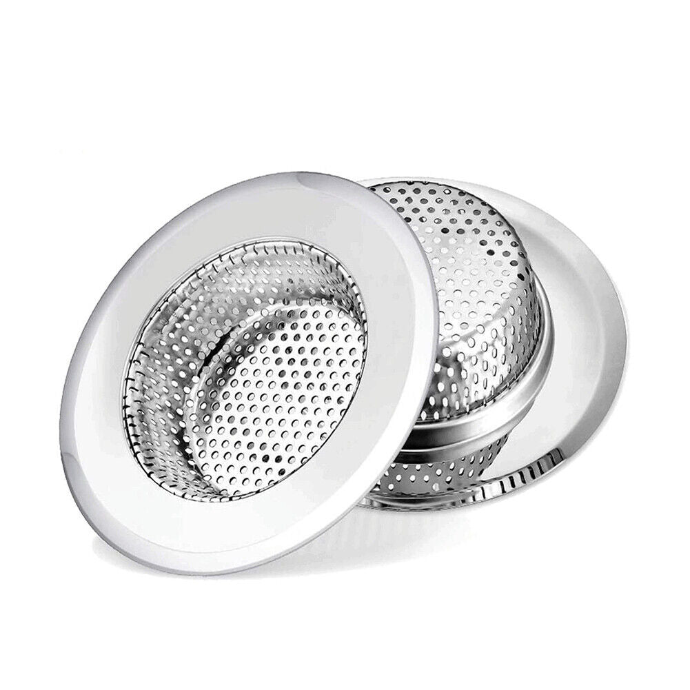 US 4-8 Pc Kitchen Sink Strainer Stainless Steel Drain Strainer Basket Waste Plug