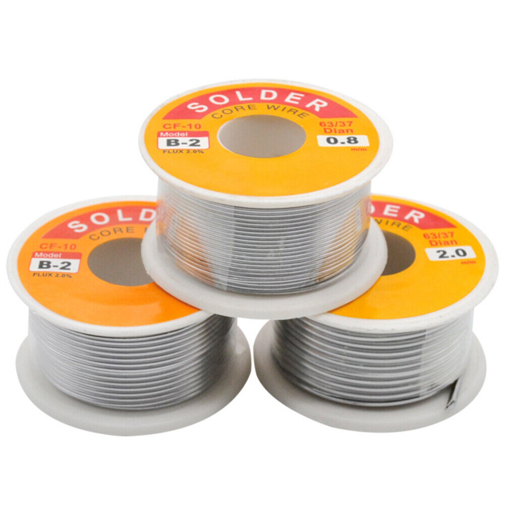 US 1-2 Pc 100 Gram 63-37 Tin Rosin Core Solder Wire Electrical Sn60 Flux 0.8mm