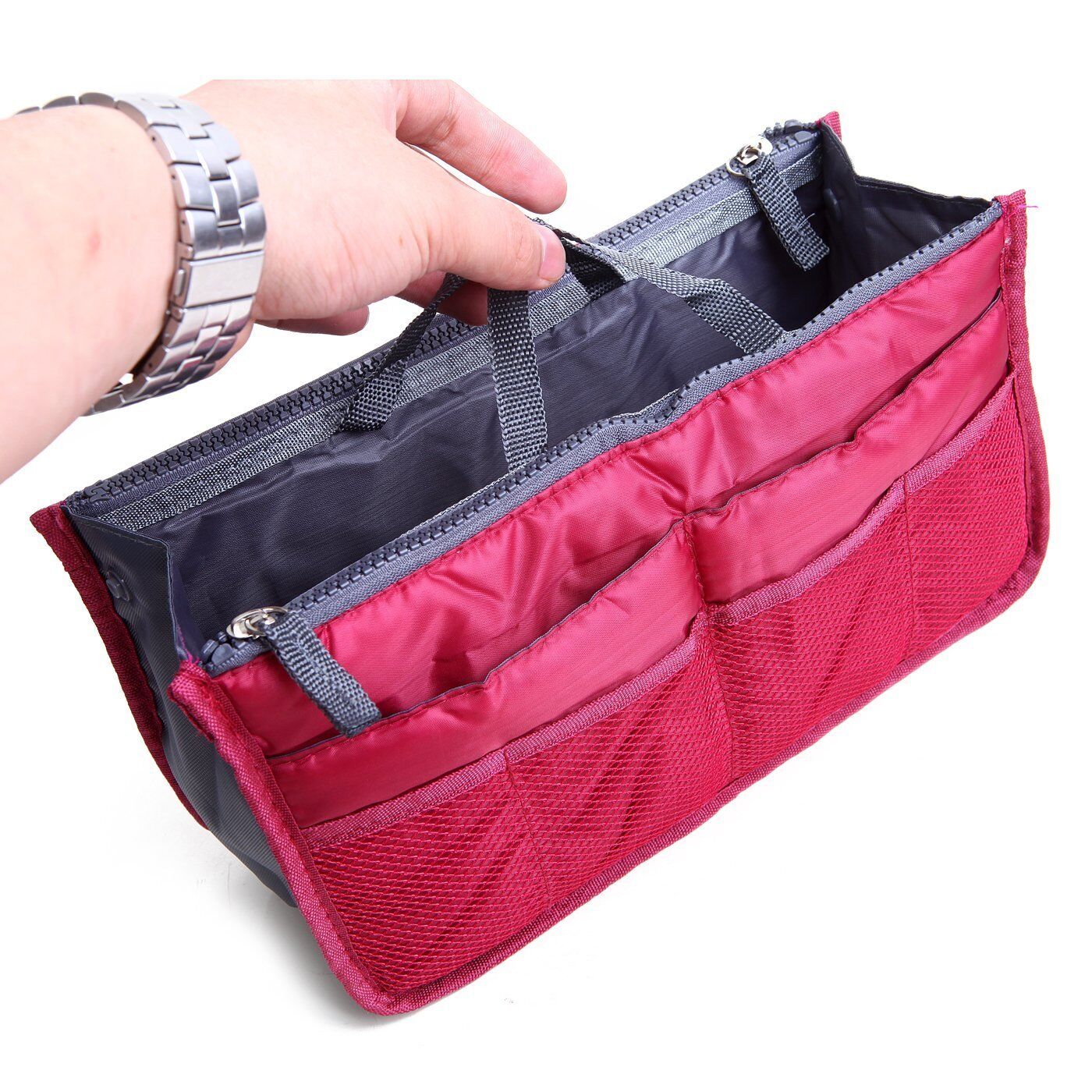 2 Pack Travel Insert Handbag Purse Large Liner Organizer Tidy Bags