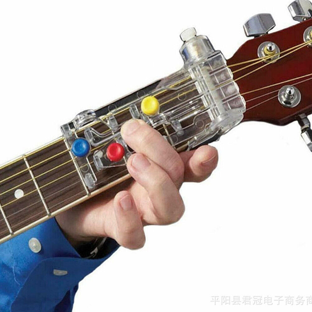 US 1-2 Pc Guitar Chord Aid Tool Acoustic Guitar Chord Learning Teaching ABS Tool