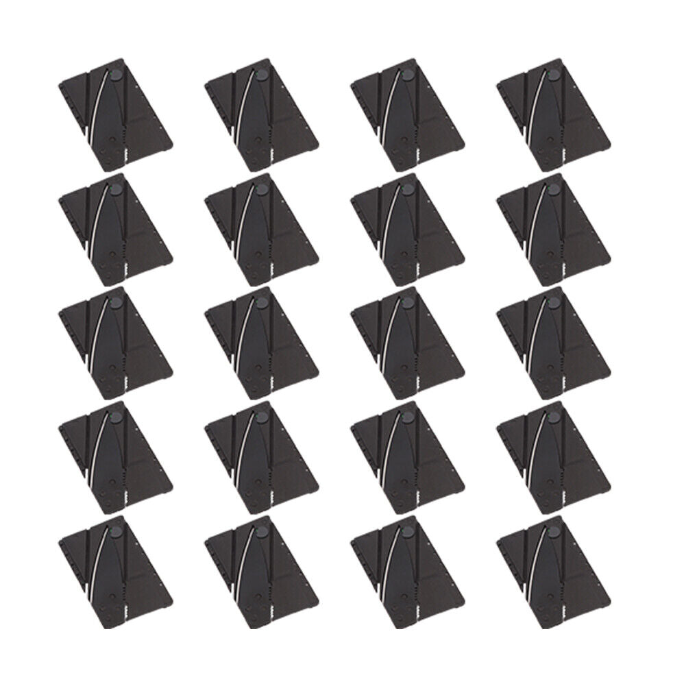 US 20-40 Pack Credit Card Thin Knives Folding Wallet Pocket Micro Survival Knife