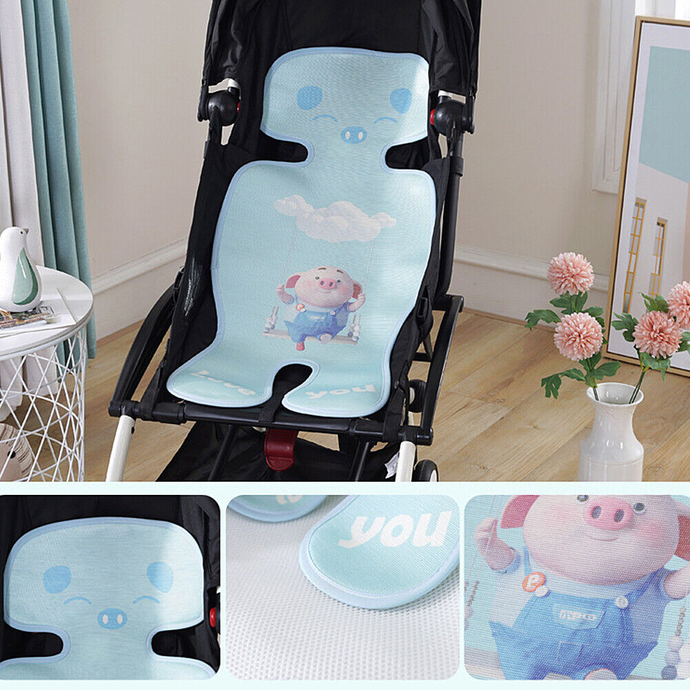 US 1-2 Pcs Baby Stroller Liner Seat Pad Cooling Mat Car Seat High Chair Washable