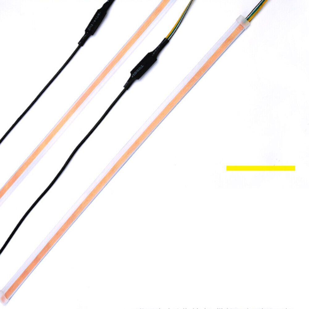 US 2-4 Pack 23.62'' Flexible IR LED Waterproof Slim Turn Signal Strip Headlight