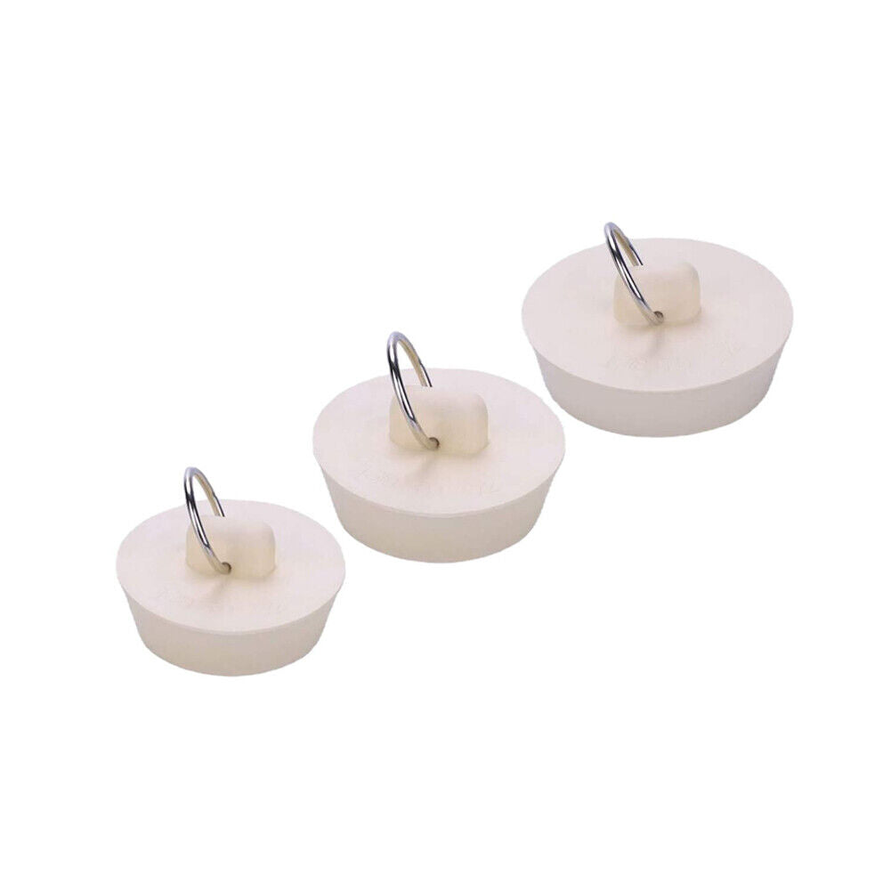 US 3-6 Pack Universal Rubber Drain Stopper Bathroom Sink Tub Kitchen Stop Plug