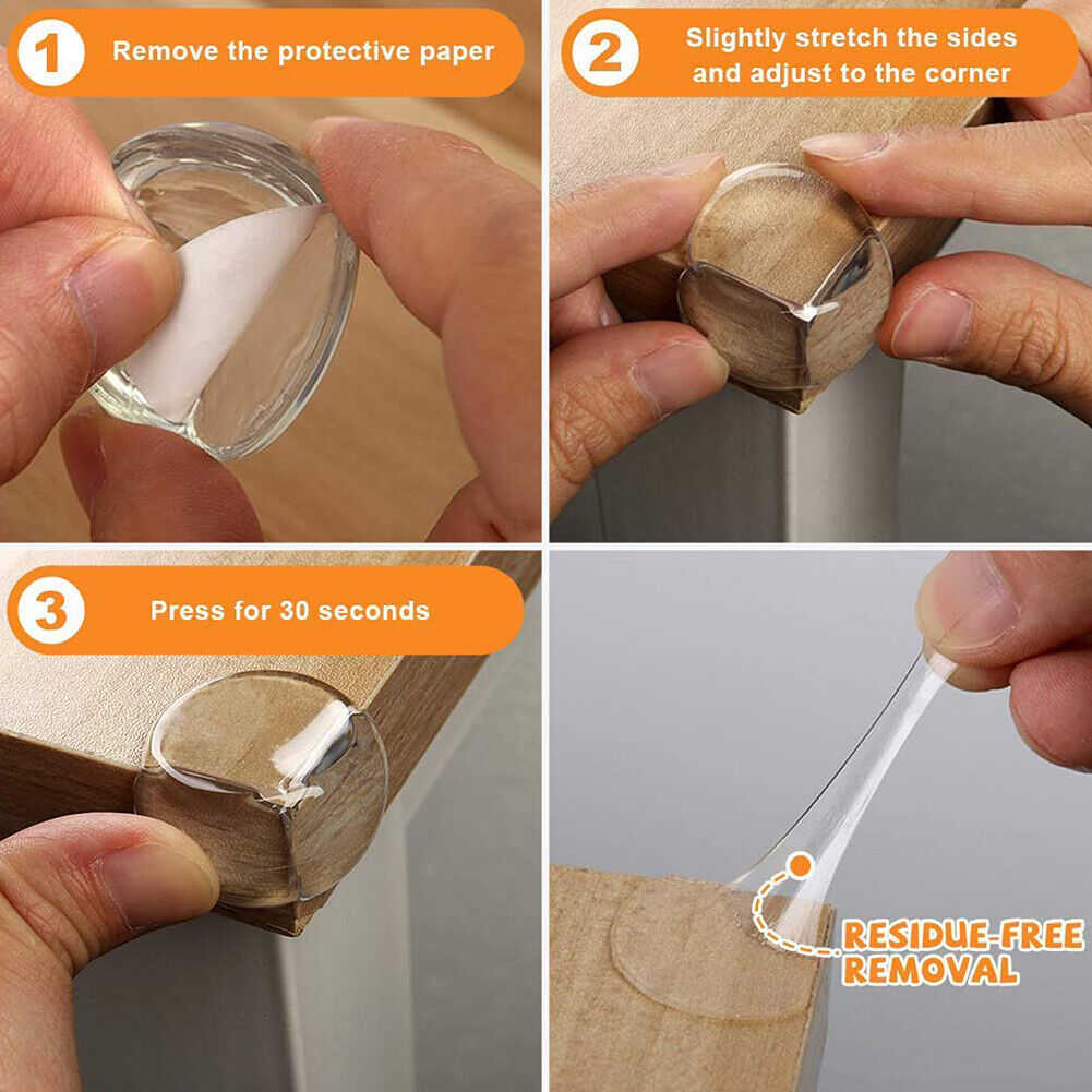 US 18-36Pcs Baby Proofing Corner Protector Guards Furniture Against Sharp Corner