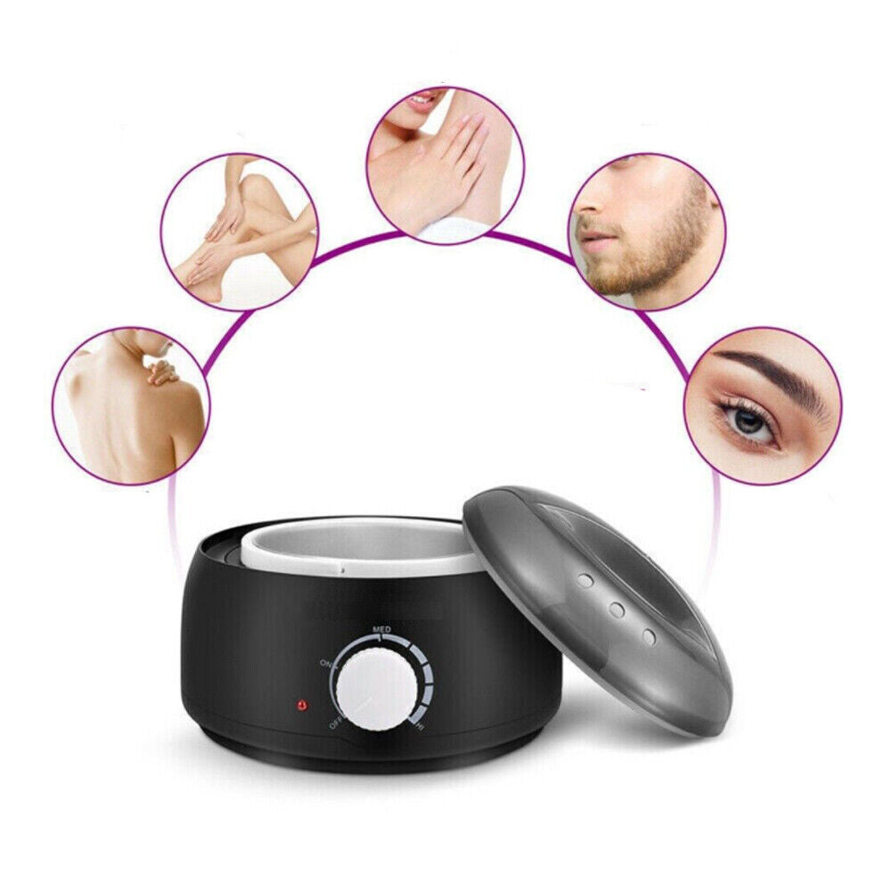 US 1-2 Pcs Waxing Kit Hair Removal Professional Wax Warmer Remove All Hair Types