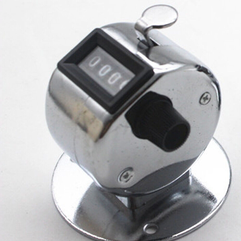 Us 1-2 Pcs 4 Digit Number Dual Clicker Golf Hand Tally Counter metal case base