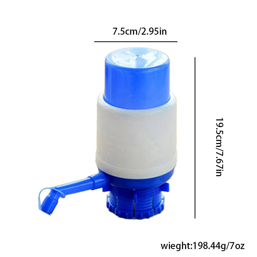 US 1-2 Pc 3-6 Gallon Hand Pump for Water Bottle Jug Manual Drinking Tap Spigot