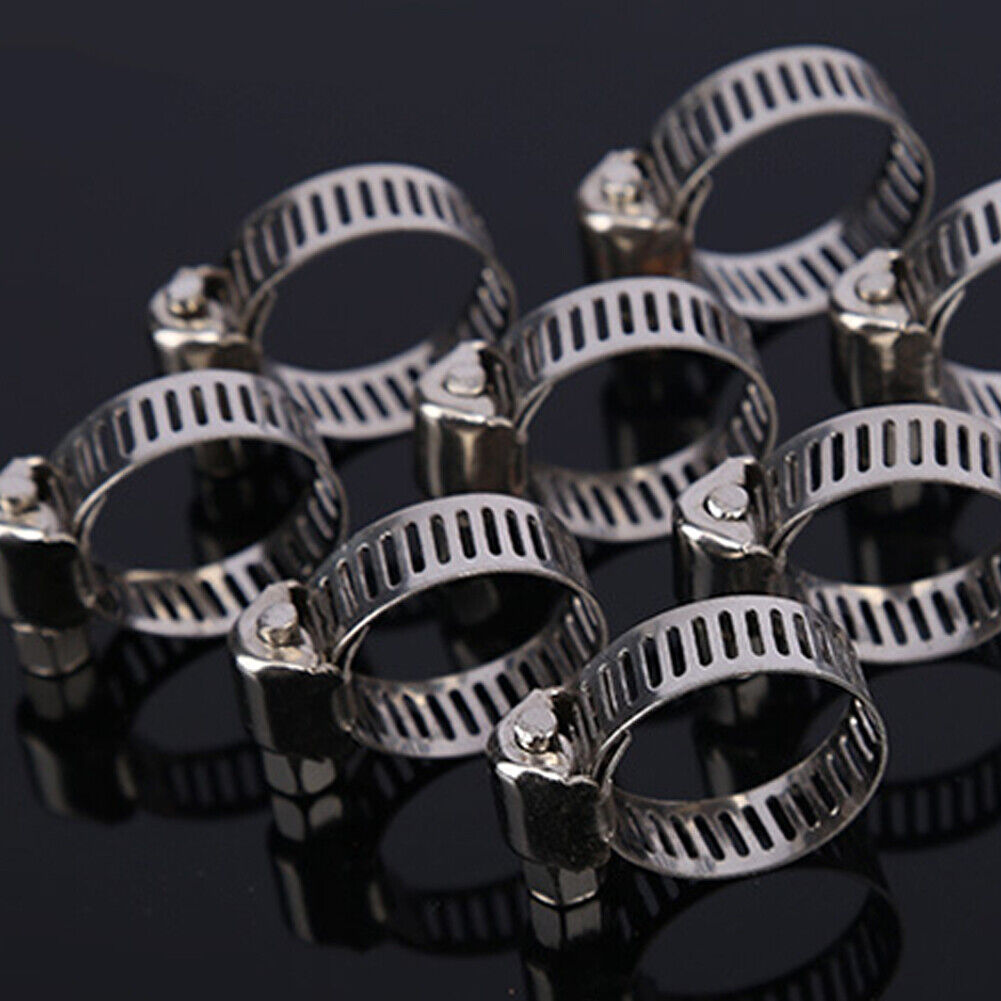 US 10- 20 Pcs 3/4" CLAMP STAINLESS STEEL HOSE CLAMPS 1/2" - 3/4" INDUSTRIAL TOOL