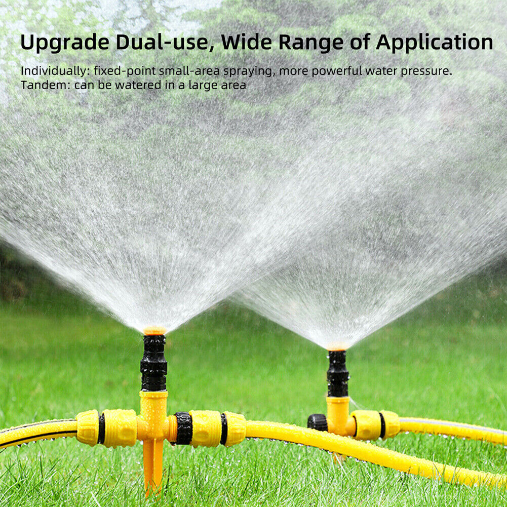 US 4~8Pc Multifunction Adjustable Sprinkler 360° Rotation Auto Irrigation System