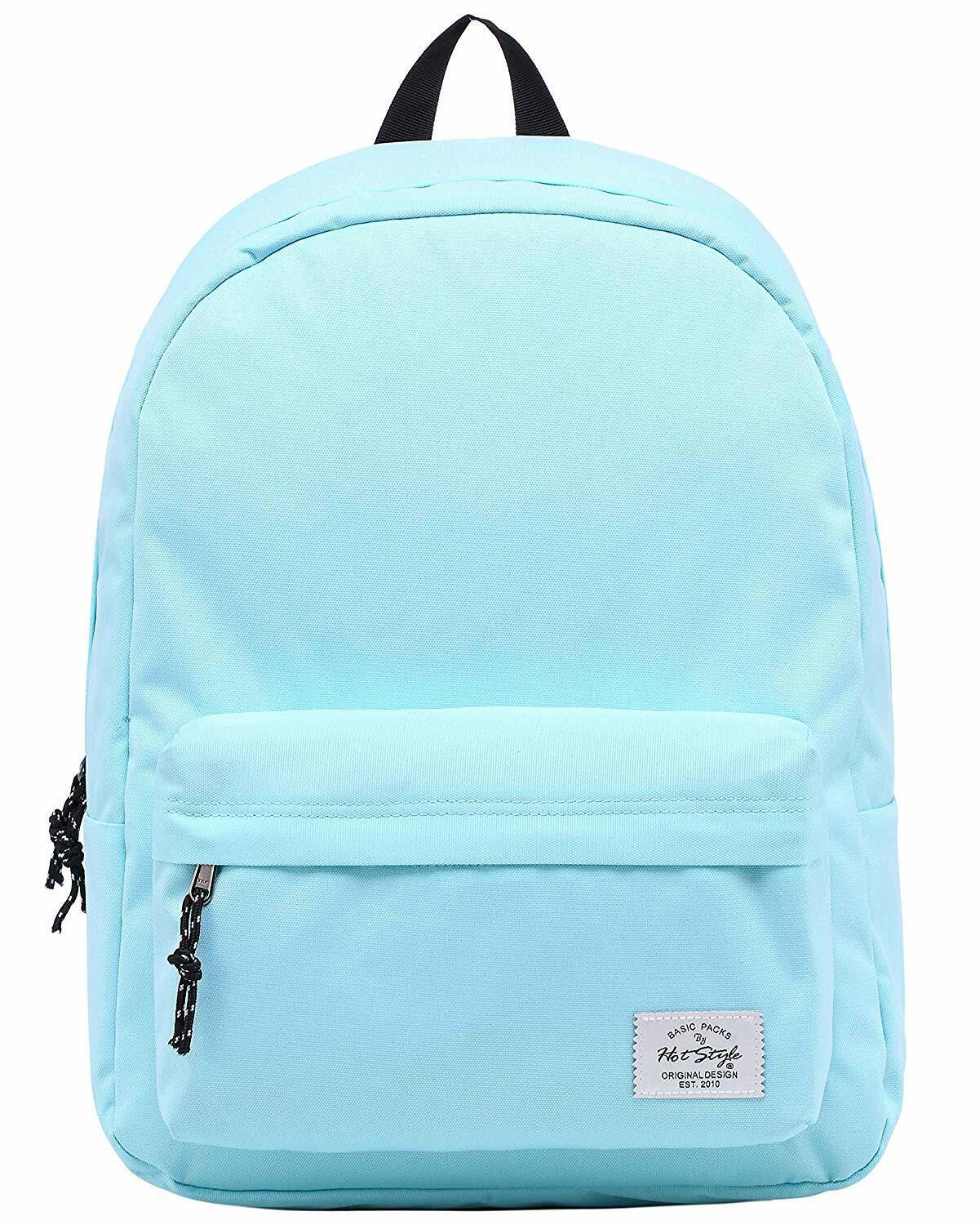 SIMPLAY Classic School Backpack Bookbag, 17"x12.5"x5",Assorted Colors and Prints