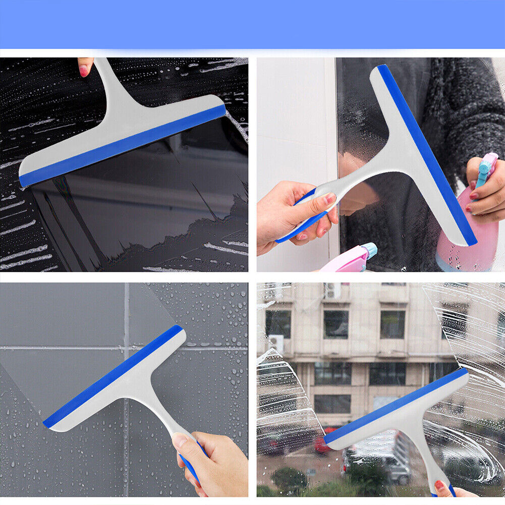US 1-2 Pcs Super Flexible Silicone Squeegee Car Windshield Window Home Cleaning