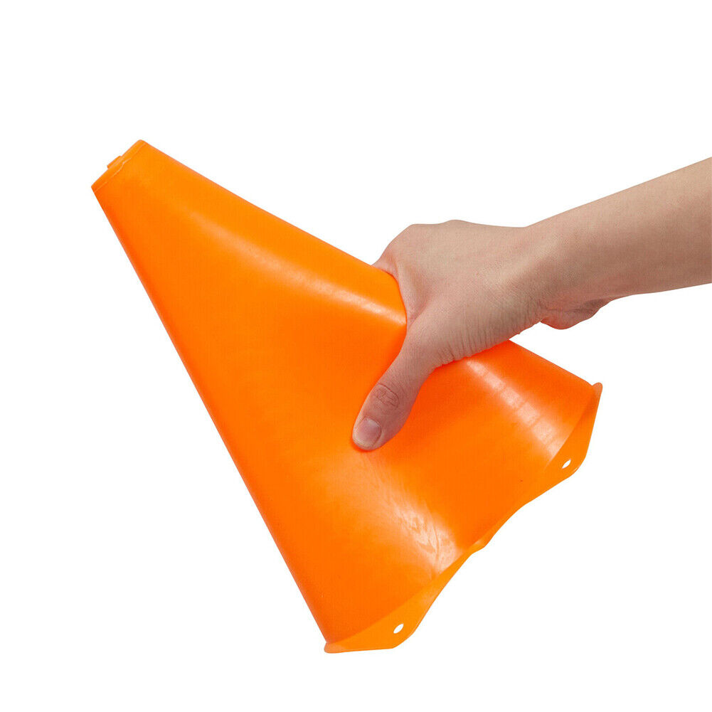 US 20-40 Pcs 9" Inch Orange Cones Sports Soccer Agility Training Equipment
