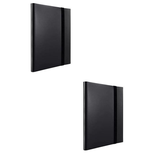 US 360 Card Pocket Binder with Elastic 9 Pocket Trading Cards Album Folder, Blac