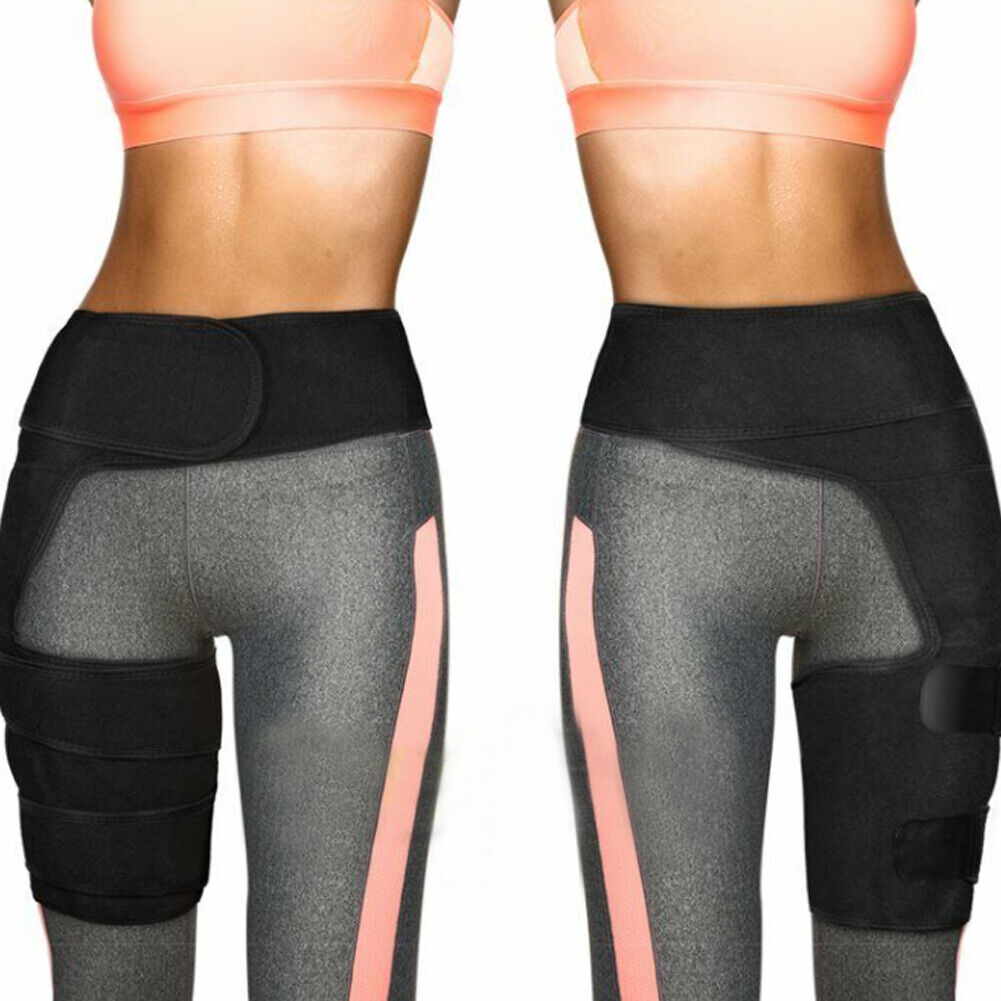 US 1-2 Pack Hip Brace Compression Groin Support Wrap for Sciatica Pain Relief