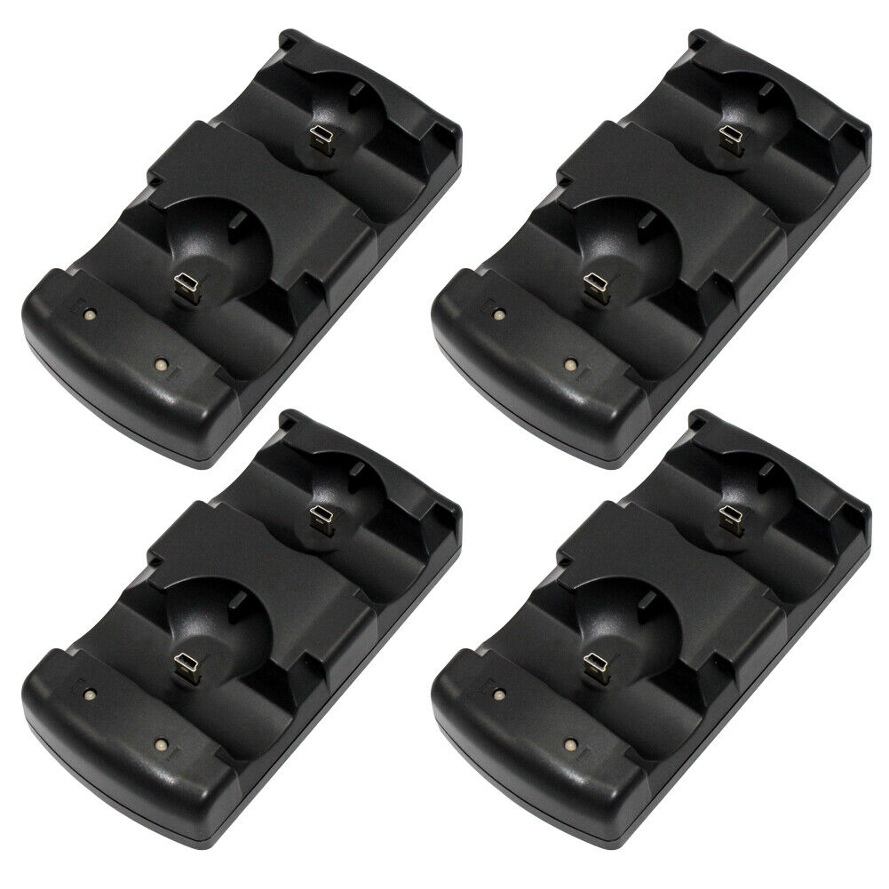 US 2 Pack PS3 Controller USB Dual Charger Charging Dock Station for Sony PS3