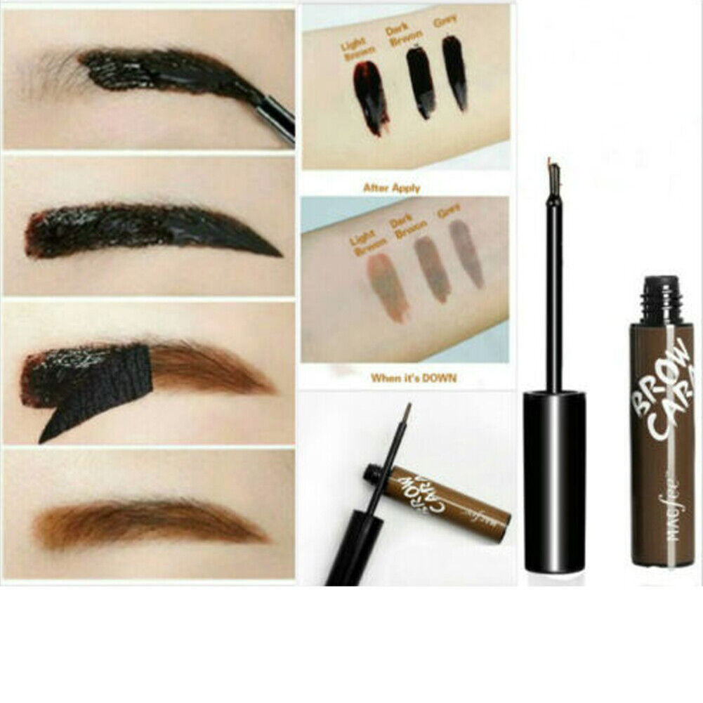 US 2-4 Pack Tattoo Eyebrow Gel Peel-off Tint Beauty Dyeing LAST for 5-7 DAYS