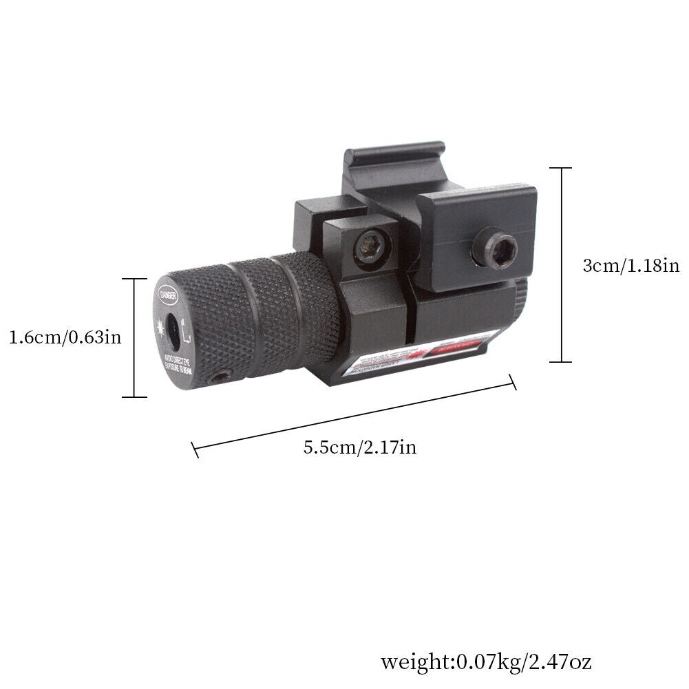 US 2-4 Pack Tactical Red Laser Beam Dot Sight Scope For Gun Rail Pistol Weaver