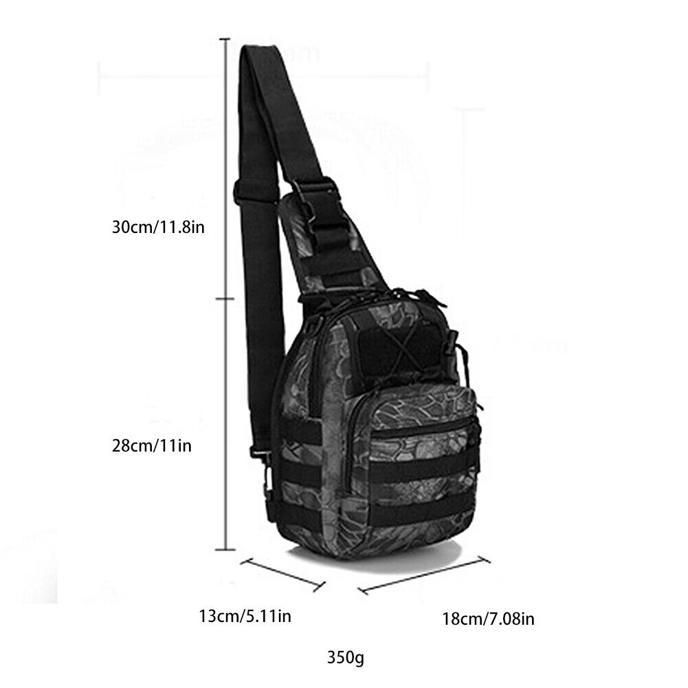 US Tactical Sling Bag for Men Small Military Rover Shoulder Backpack Chest Pack