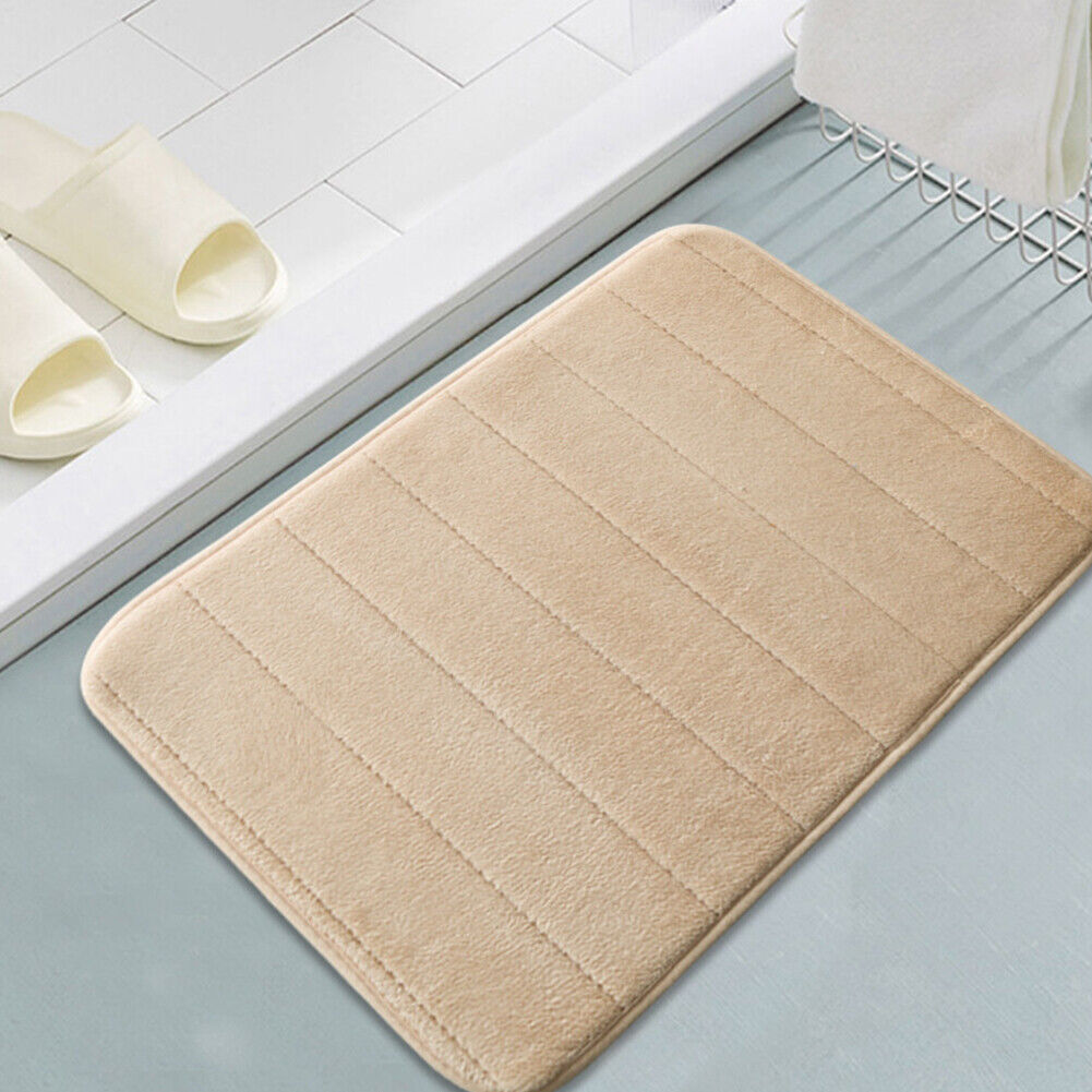 US Luxurious Absorbent Soft Memory Foam Rug Shower Bath Mat Non-Slip 31.5"x19.8"