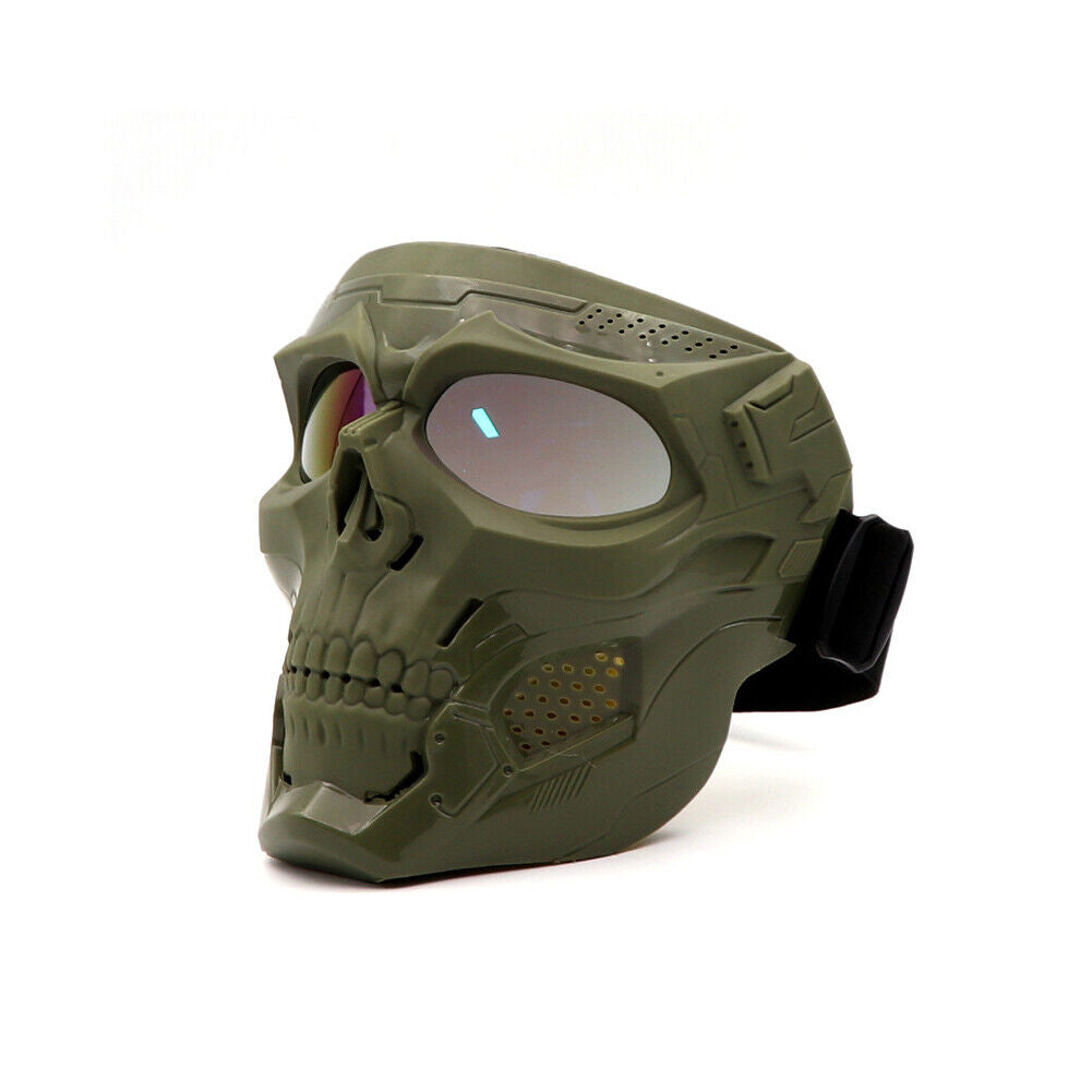 US Skull Tactical Airsoft Mask Halloween Full Face Protective Helmet Goggles