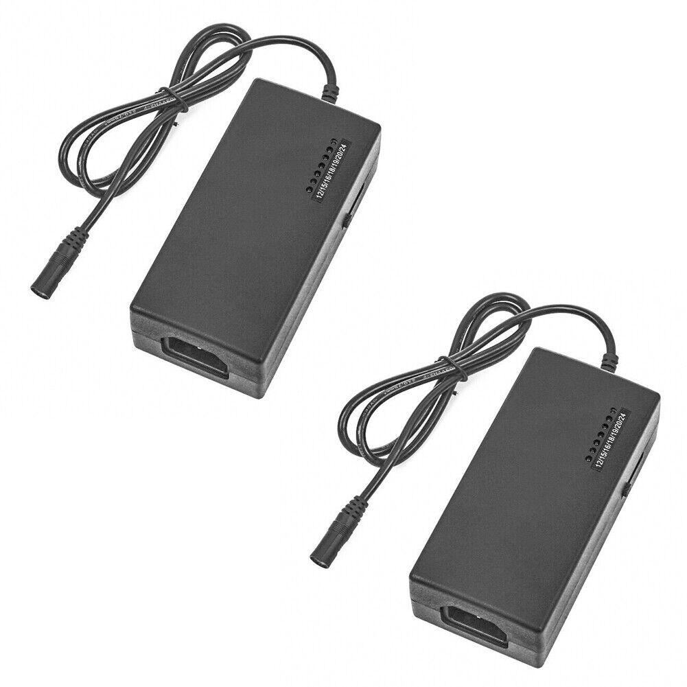 US 1-2 Pack Universal Laptop Charger Adapter Adjustable Power Supply Replacement