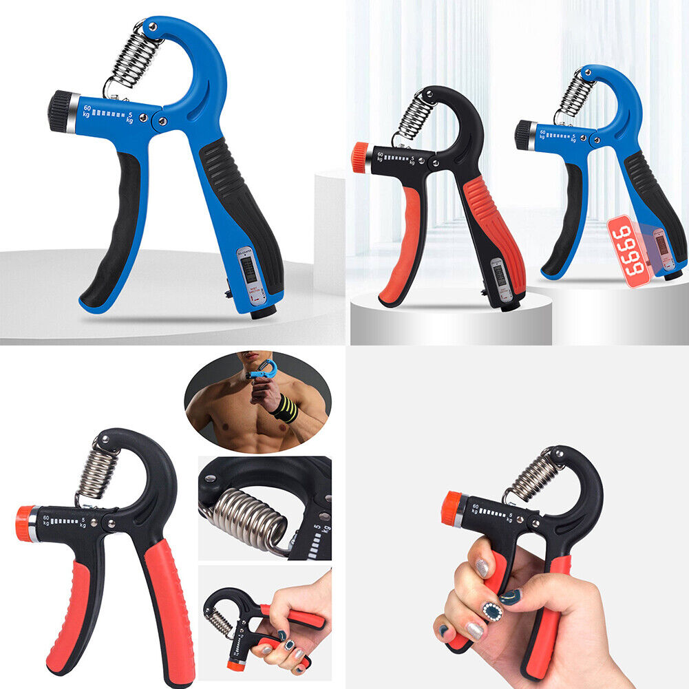 Us 2-4 Pack Adjustable Hand Grip Trainer Counter Exerciser Forearm Power Fingers