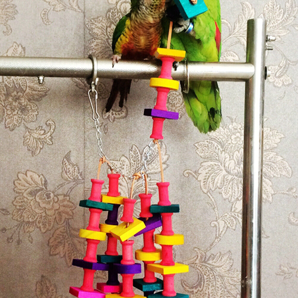 US 1-2 Pack Bird Chewing Toy Large Medium Parrot Cage Bite African Grey Macaws