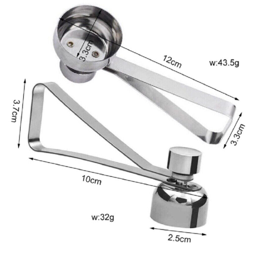 US 2-4 Pack Stainless Steel Egg Shell Opener Topper Cutter Cracker Knocker Tool