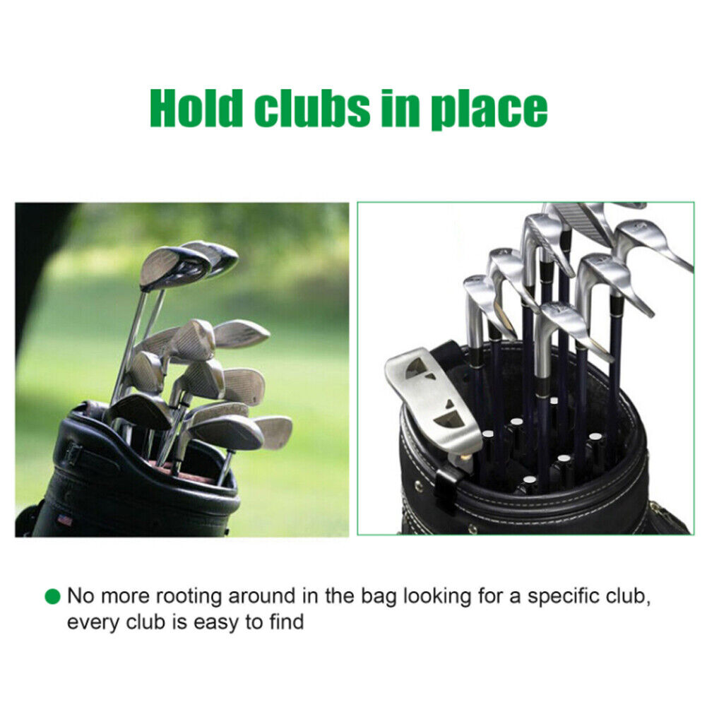 US 14-28 Pack Golf Club Storage Clip ABS Plastic Putter Organizer Driver Protect