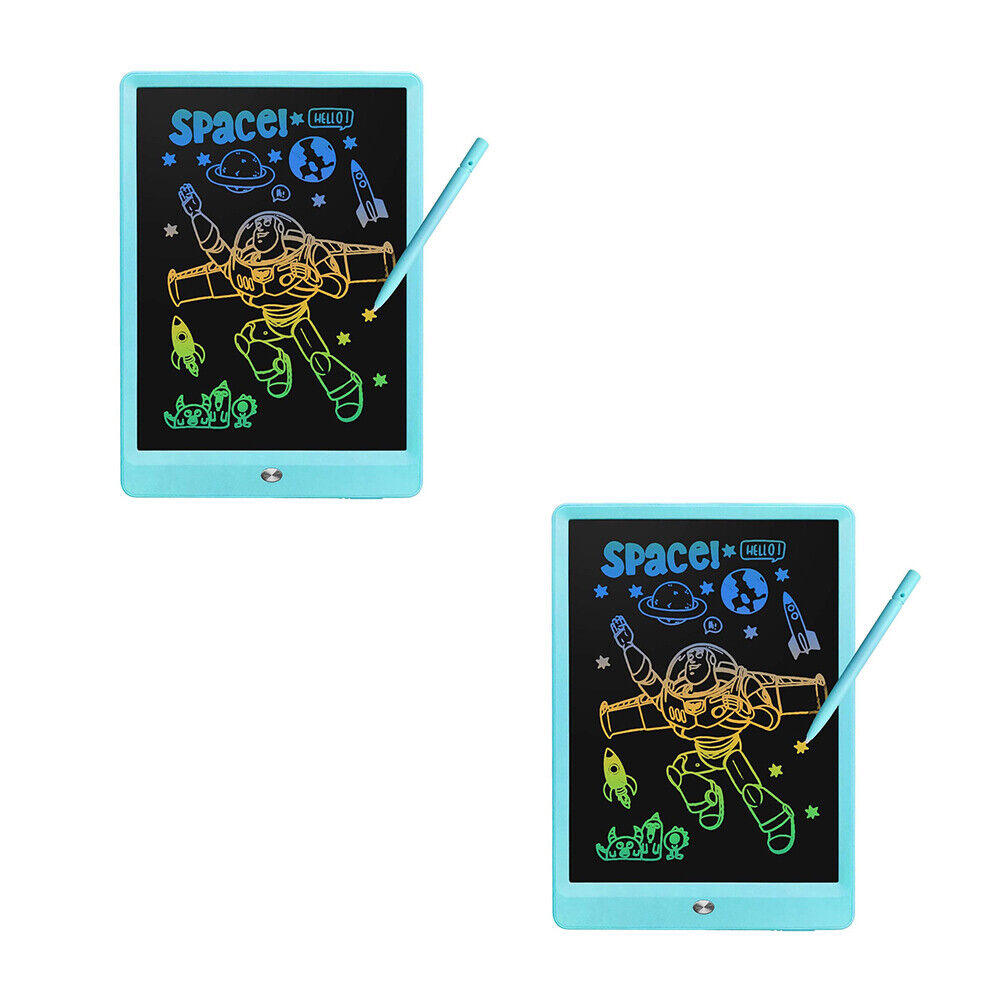 US 1-2 Pack 10 Inch LCD Kids Drawing Tablet Doodle Colorful Board Writing Toy
