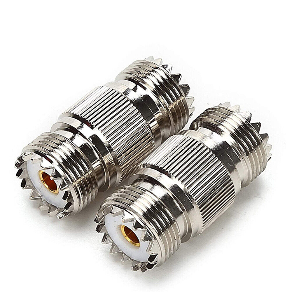 US 2-4Pc SO239 UHF Female to Female Coupler RF Adapter Barrel Connector forPL259