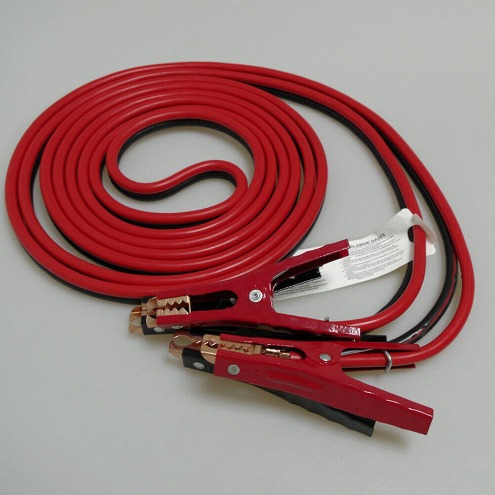 US 20 Ft 4 Gauge Heavy Duty Booster Cable Jumping Start Power Jumper w/Pouch