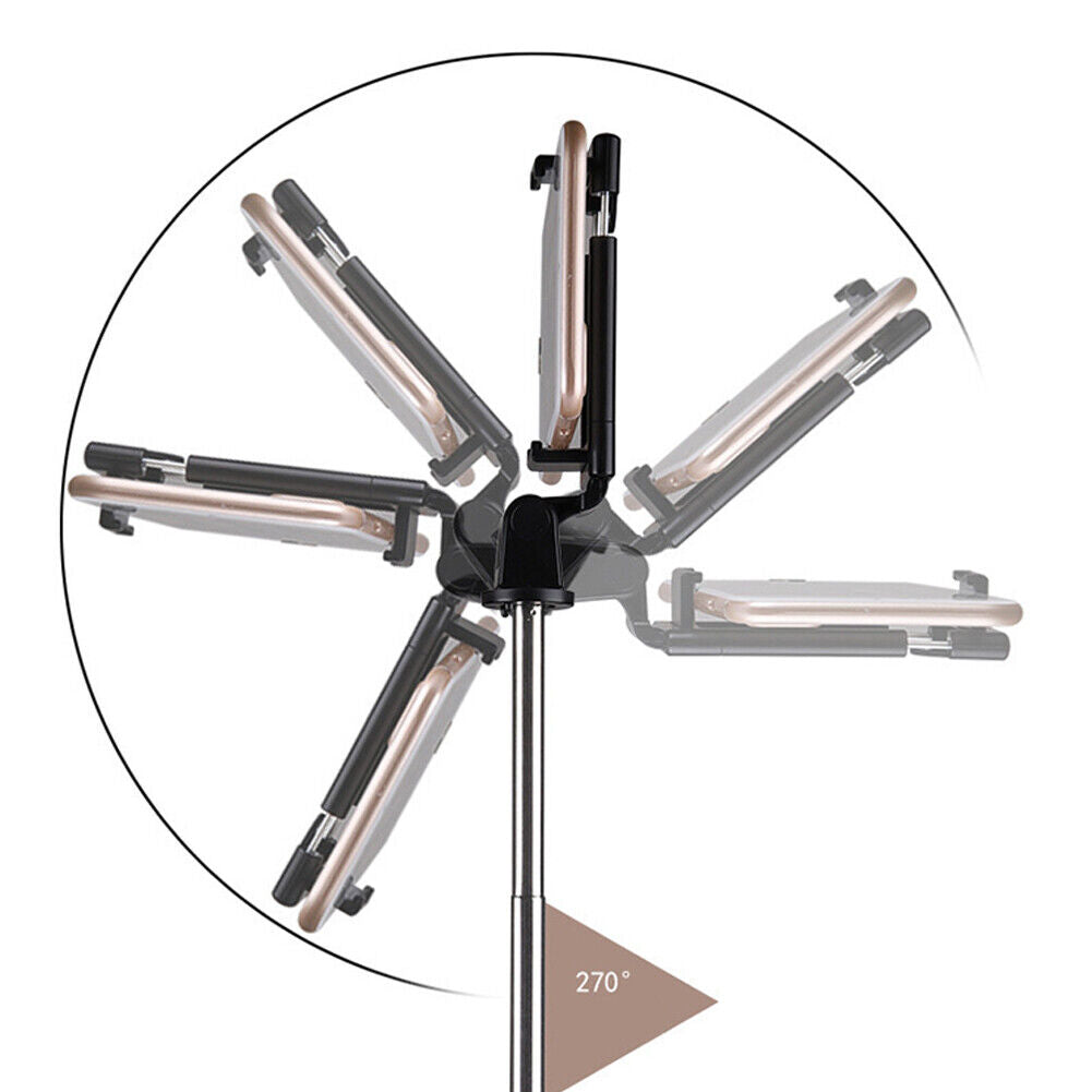 US Remote Selfie Stick Tripod Phone Desktop Stand Desk Holder For iPhone Samsung