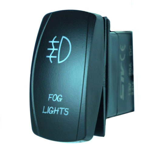 Amarine-made Laser Rocker Switch 20A 12v On/Off LED Light HORN/ZOMBIE/FOG/Light