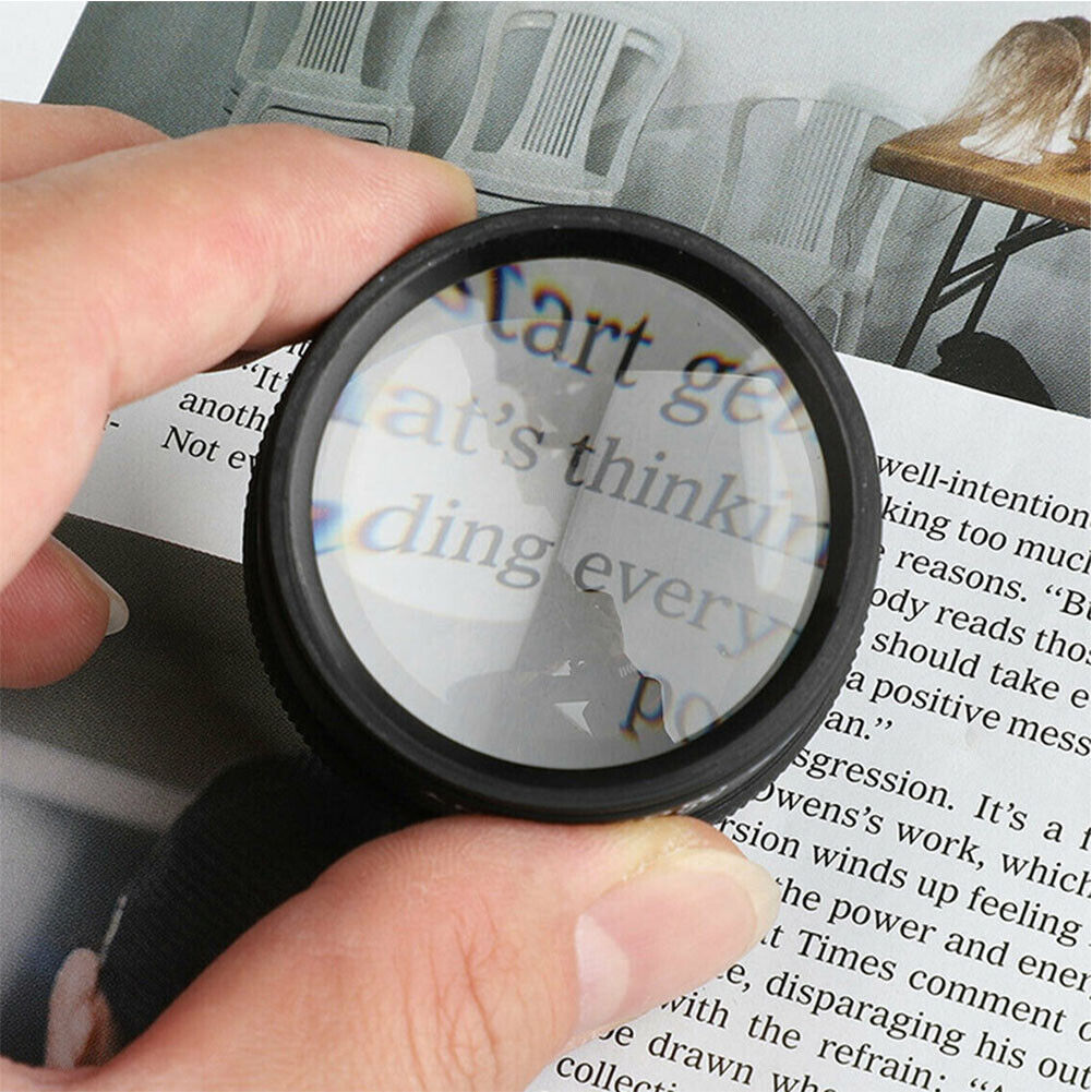 US 1-2 40x30 Magnifying Loupe Eye Glass Loop Pocket Magnifier Jeweler Watch Gems